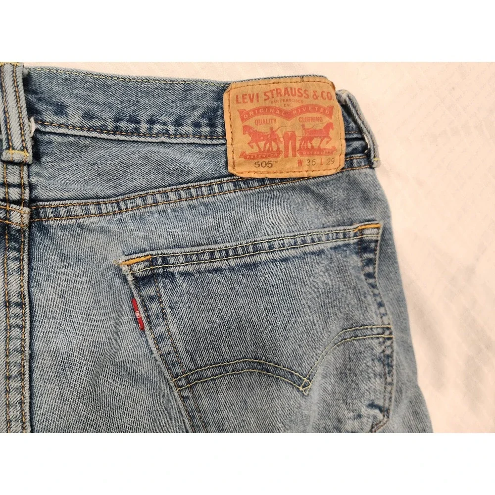 Levi's 505 jeans - Regular Fit Straight Leg -‎ Men's 36x29 medium wash